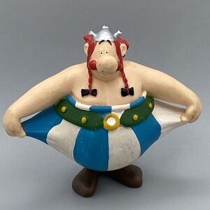 Plastoy Asterix Obelix Holding His Pants Trousers Figurine Toy 2007